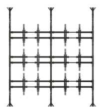 VWFC47 / VWFC60 Crimson Floor to Ceiling Vidwo Wall Matrix Mount