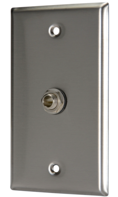 WPA-0002 Curbell Nurse Call 1/4" Stainless Wall Plate