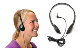 Mono/Stereo Medical Grade HealthCare Headphones w/ Replaceable Ear Pads