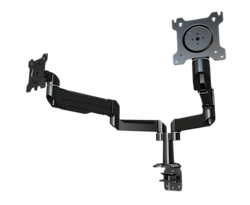 DSA22C Dual Monitor Adjustable Arm Mount with Clamp Base